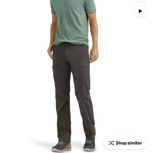 NWT Wrangler Men's Charcoal Cargo straight fit Pants size 40X30